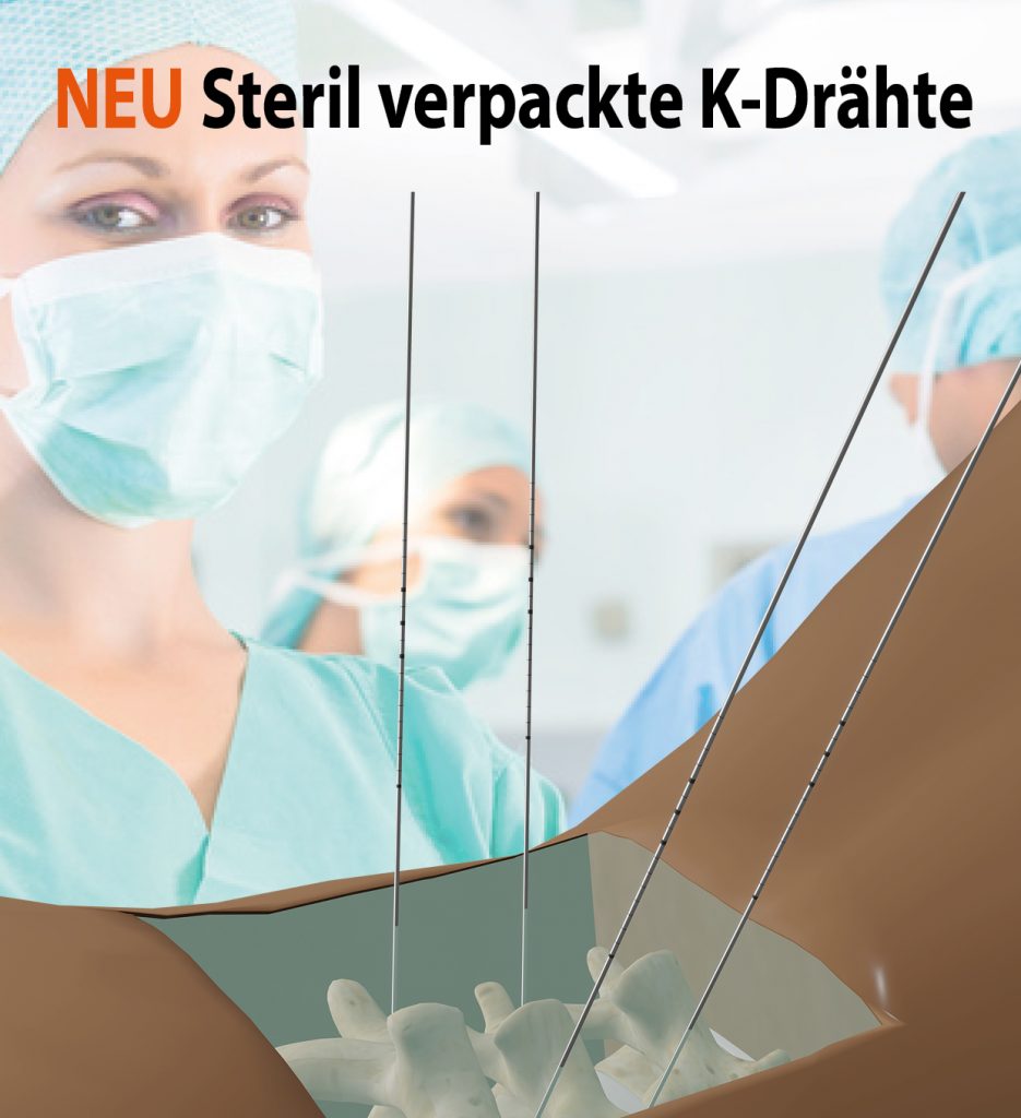 Sterile kwires Guide wires for fixation systems